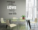 Love Wall Decal "LOVE IS..." Love Wall Quotes Decal for Living room, Bedroom, & Love Quote, Love Wall Lettering Stickers